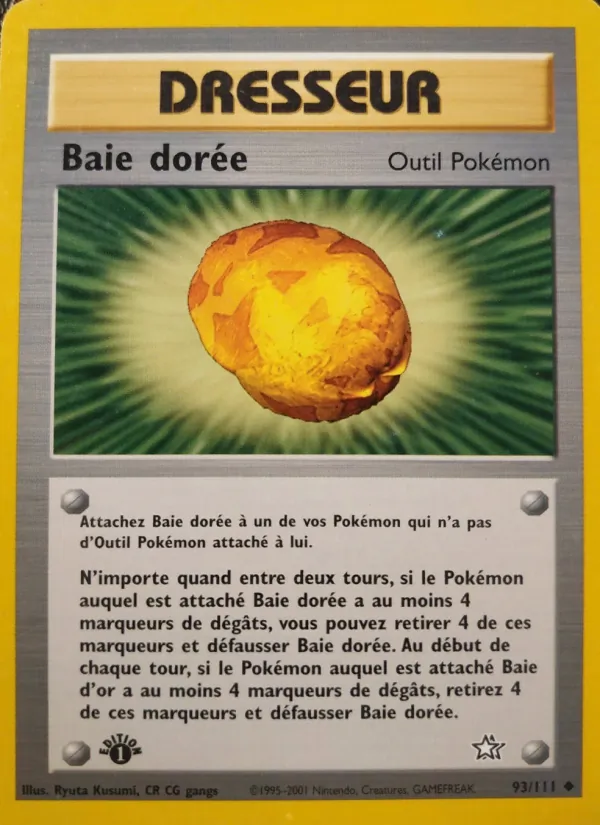 Carte Pokémon Baie dorée 93/111 de l'extension Neo Genesis