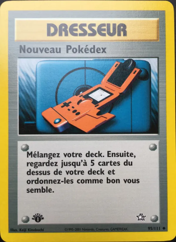 Carte Pokémon Nouveau Pokédex 95/111 de l'extension Neo Genesis