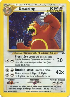 Carte Pokémon Ursaring 15 — Neo Discovery