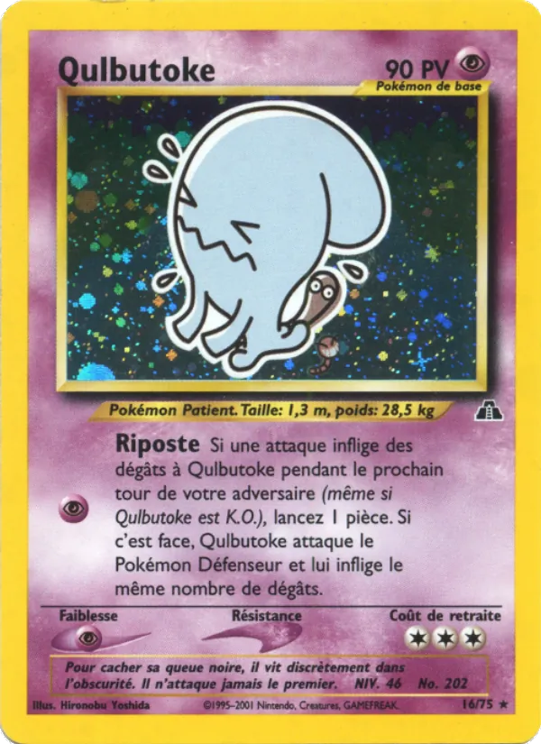 Carte Pokémon Qulbutoké 16/75 de l'extension Neo Discovery