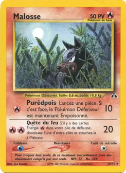Carte Pokémon Malosse 24