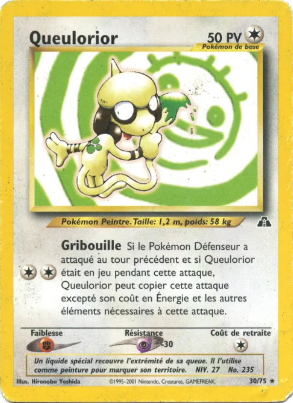 Carte Pokémon Queulorior 30/75 de l'extension Neo Discovery
