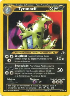 Carte Pokémon Tyranocif 31