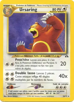 Carte Pokémon Ursaring 34