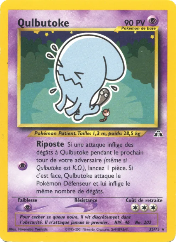 Carte Pokémon Qulbutoké 35/75 de l'extension Neo Discovery
