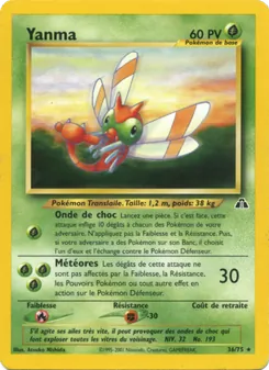 Carte Pokémon Yanma 36