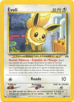 Carte Pokémon Évoli 38 — Neo Discovery