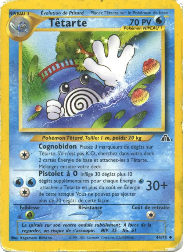 Carte Pokémon Têtarte 44/75 de l'extension Neo Discovery