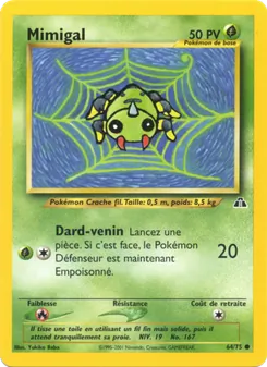 Carte Pokémon Mimigal 64 — Neo Discovery