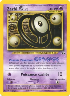 Carte Pokémon Zarbi O 69