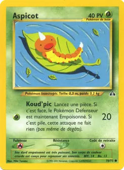 Carte Pokémon Aspicot 70