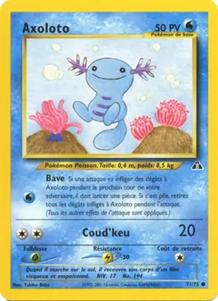 Carte Pokémon Axoloto 71