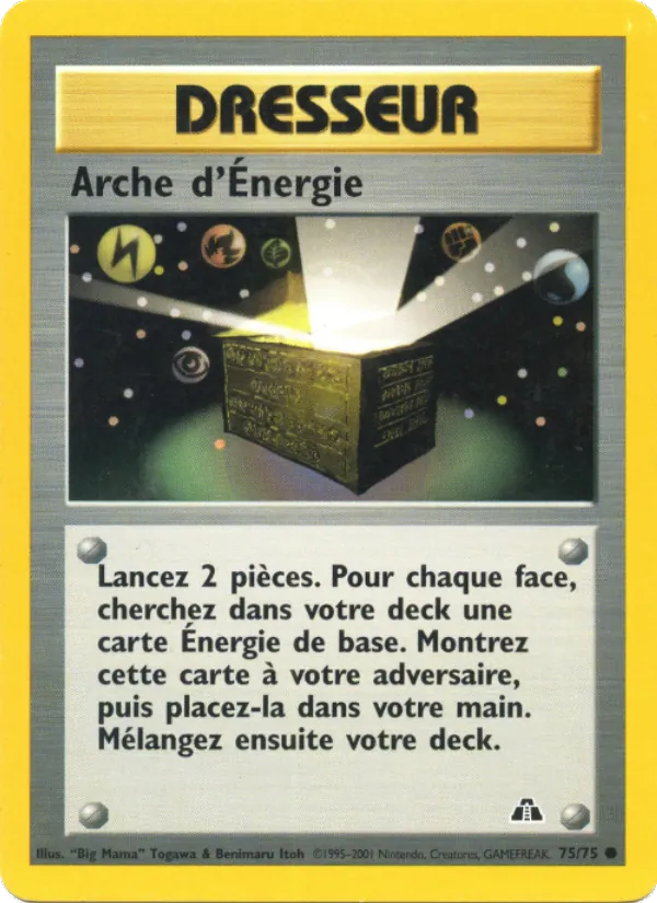 Carte Pokémon Arche d'Énergie 75/75 de l'extension Neo Discovery