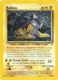 Carte Pokémon Raikou 13 — Neo Revelation