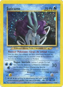 Carte Pokémon Suicune 14 — Neo Revelation