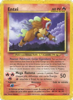 Carte Pokémon Entei 17 — Neo Revelation