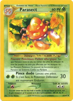 Carte Pokémon Parasect 35 — Neo Revelation