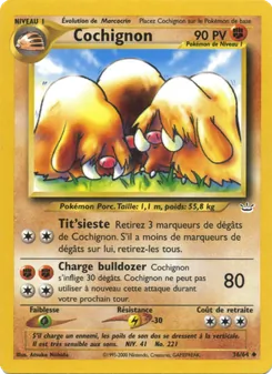Carte Pokémon Cochignon 36