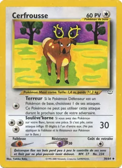 Carte Pokémon Cerfrousse 38