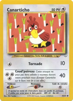 Carte Pokémon Canarticho 43