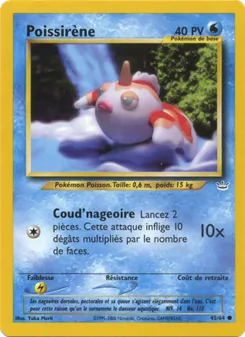 Carte Pokémon Poissirène 45 — Neo Revelation