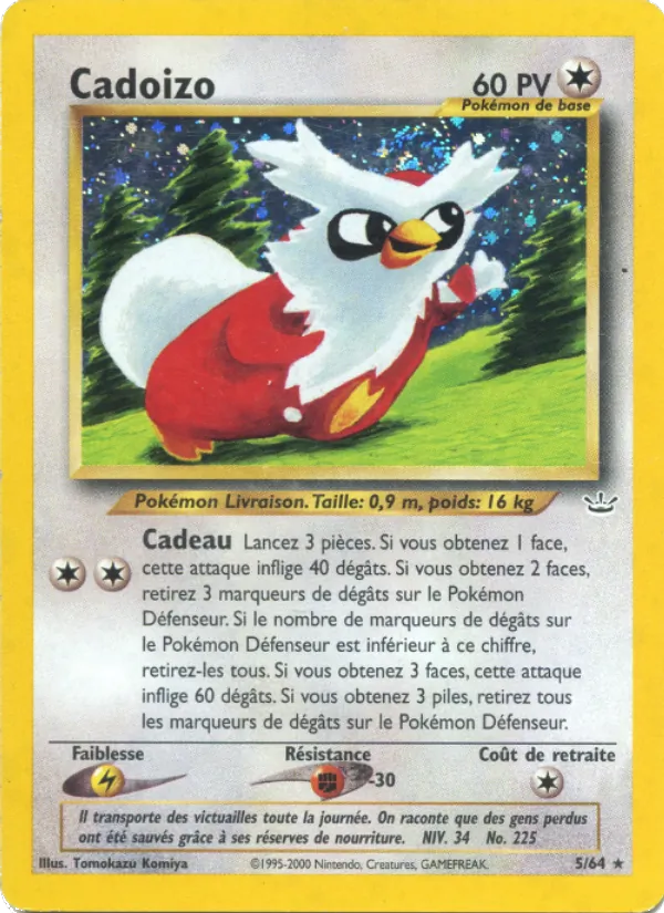 Carte Pokémon Cadoizo 5/64 de l'extension Neo Revelation