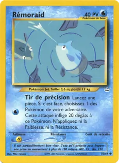 Carte Pokémon Rémoraid 50 — Neo Revelation