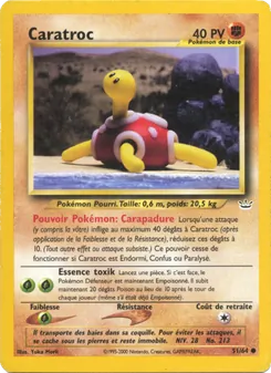 Carte Pokémon Caratroc 51 — Neo Revelation