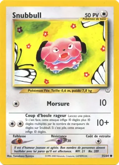 Carte Pokémon Snubbull 55 — Neo Revelation