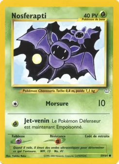 Carte Pokémon Nosferapti 59 — Neo Revelation