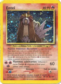 Carte Pokémon Entei 6 — Neo Revelation