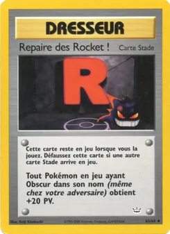 Carte Pokémon Repaire des Rocket ! 63 — Neo Revelation