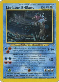 Carte Pokémon Léviator Brillant 65 — Neo Revelation