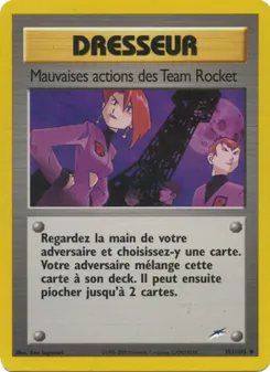 Carte Pokémon Mauvaises actions des Team Rocket 103 — Neo Destiny