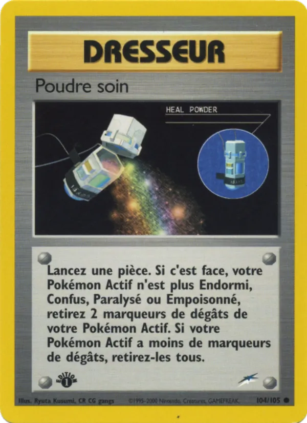 Carte Pokémon Poudre soin 104/105 de l'extension Neo Destiny