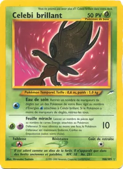 Carte Pokémon Celebi brillant 106