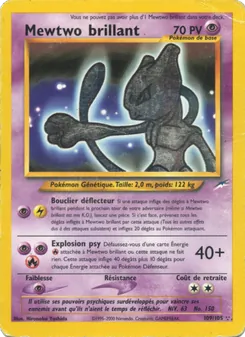 Carte Pokémon Mewtwo brillant 109 — Neo Destiny