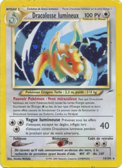 Carte Pokémon Dracolosse lumineux 14 — Neo Destiny
