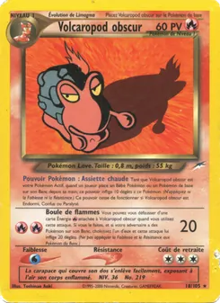 Carte Pokémon Volcaropod obscur 18 — Neo Destiny