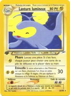 Carte Pokémon Lanturn lumineux 23 — Neo Destiny