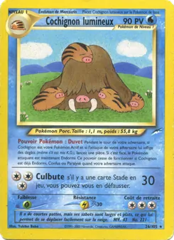 Carte Pokémon Cochignon lumineux 26 — Neo Destiny