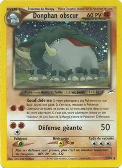 Carte Pokémon Donphan obscur 3 — Neo Destiny
