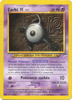 Carte Pokémon Zarbi X 30 — Neo Destiny