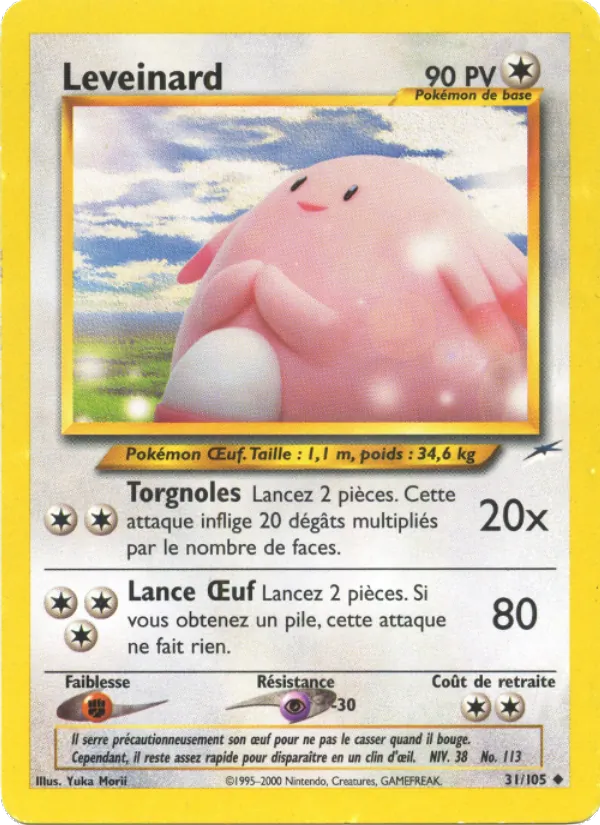 Carte Pokémon Leveinard 31/105 de l'extension Neo Destiny