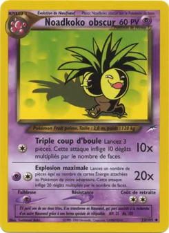 Carte Pokémon Noadkoko obscur 33 — Neo Destiny