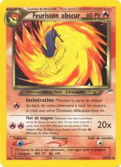 Carte Pokémon Feurisson obscur 39 — Neo Destiny