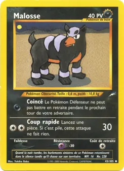 Carte Pokémon Malosse 43 — Neo Destiny
