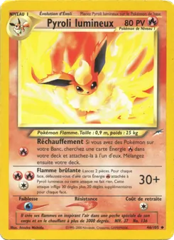 Carte Pokémon Pyroli lumineux 46 — Neo Destiny