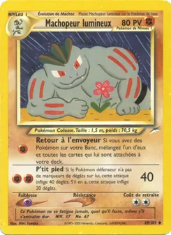 Carte Pokémon Machopeur lumineux 49 — Neo Destiny
