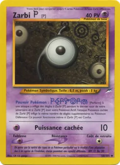 Carte Pokémon Zarbi P 58 — Neo Destiny